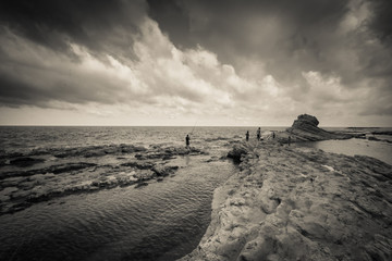Pescatori presso il passetto di Ancona