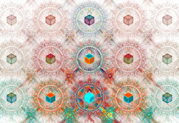 Fractal strong background