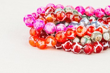 Beads jewelry - Stock Image macro.