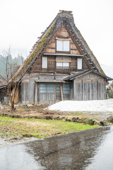 Fototapeta na wymiar House at Shirakawa Village,Japan