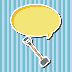 gardening shovel theme elements