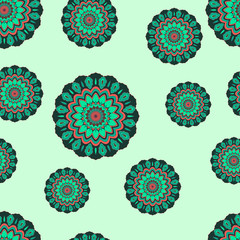 Pattern with mandala