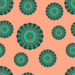 Pattern with mandala