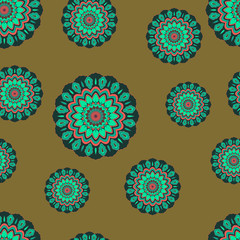 Pattern with mandala