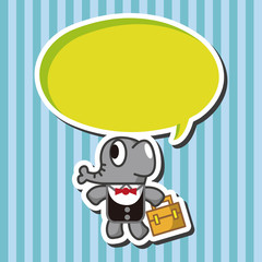 animal elephant worker cartoon theme elements
