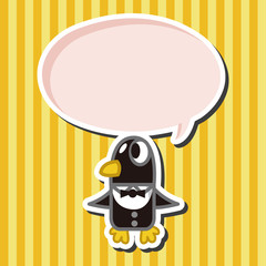 animal penguin worker cartoon theme elements