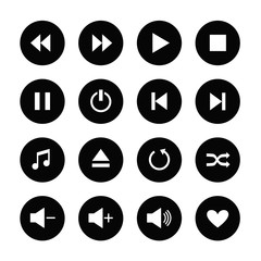 A set of buttons for the player.