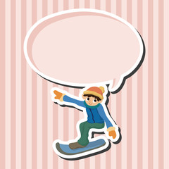 Skiers theme elements