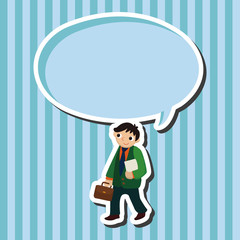 Office workers theme elements