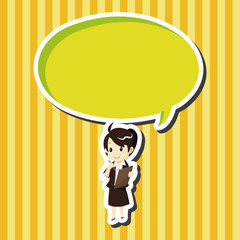 Office workers theme elements