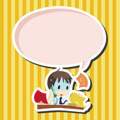 Office workers theme elements