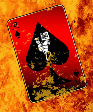 Burning Ace Of Spades