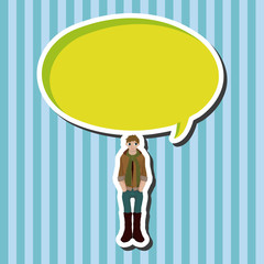 boy man cartoon theme elements