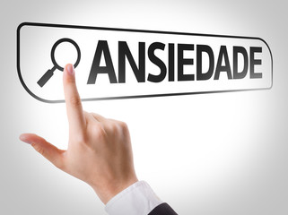 Anxiety (in Portuguese) written in search bar