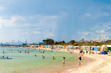 Bathing boxes at Brighton Beach, Australia - 88203160