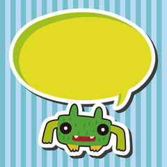 monster cartoon theme elements vector,eps