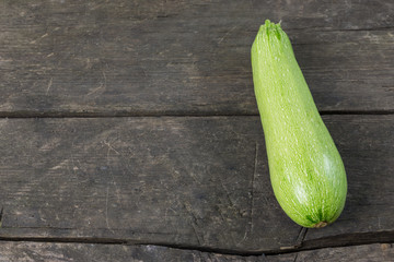 courgette on a rustic wooden background