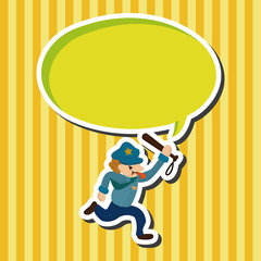 policeman theme elements vector,eps