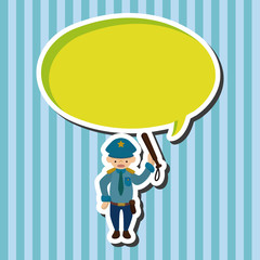 policeman theme elements vector,eps