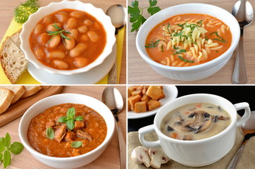 zestaw różnych potraw