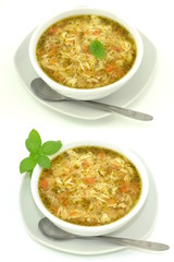 zupa flaczki drobiowe