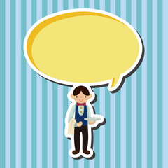 waiter theme elements vector,eps