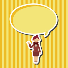 flight attendants theme elements vector,eps