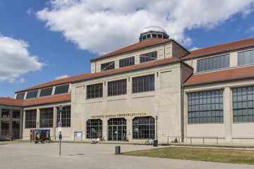 Entrance of the Deutsches Museum Verkehrszentrum in Munich, 2015