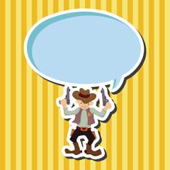 cowboy theme elements vector,eps