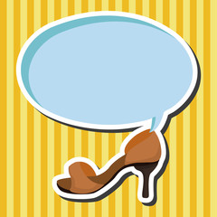 High-heeled shoes style theme elements vector,eps