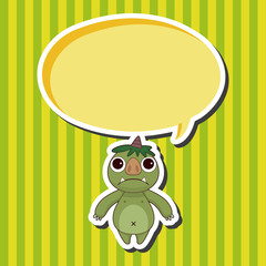 monster cartoon theme elements vector,eps