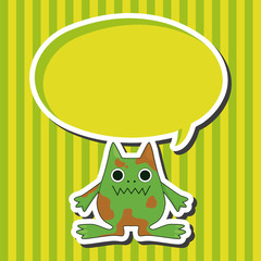 monster cartoon theme elements vector,eps