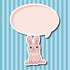 animal rabbit cartoon theme elements