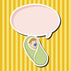 person character baby theme elements