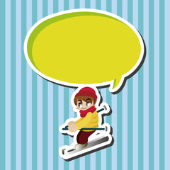 Skiers theme elements