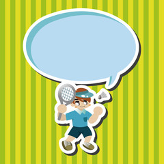 badminton player theme elements