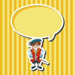 Medieval character cartoon theme elements