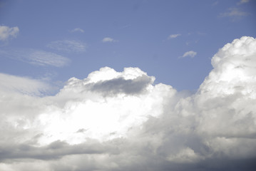 blue sky with Cirrus clouds