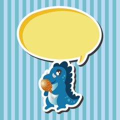 dinosaur cartoon theme elements vector,eps