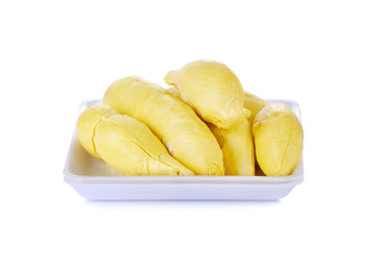 King of fruits, durian on white background