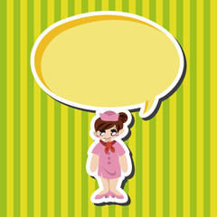 flight attendants theme elements vector,eps