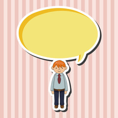 boy man cartoon theme elements vector,eps