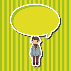 boy man cartoon theme elements vector,eps