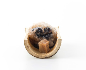 glutinous rice roasted in bamboo joints