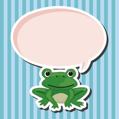 animal frog cartoon theme elements