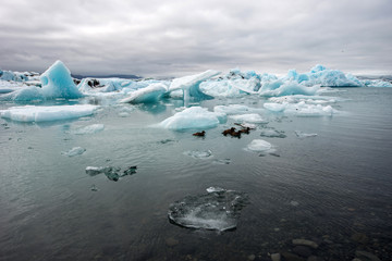 Fototapeta na wymiar Jokulsarlon glacier lagoon, Iceland