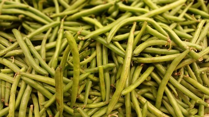 Green Beans at a Produce Stand