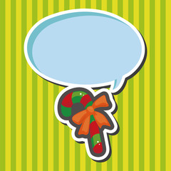 Christmas candy cane theme elements