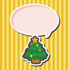 Christmas tree theme elements