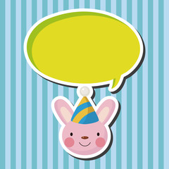 animal rabbit cartoon theme elements